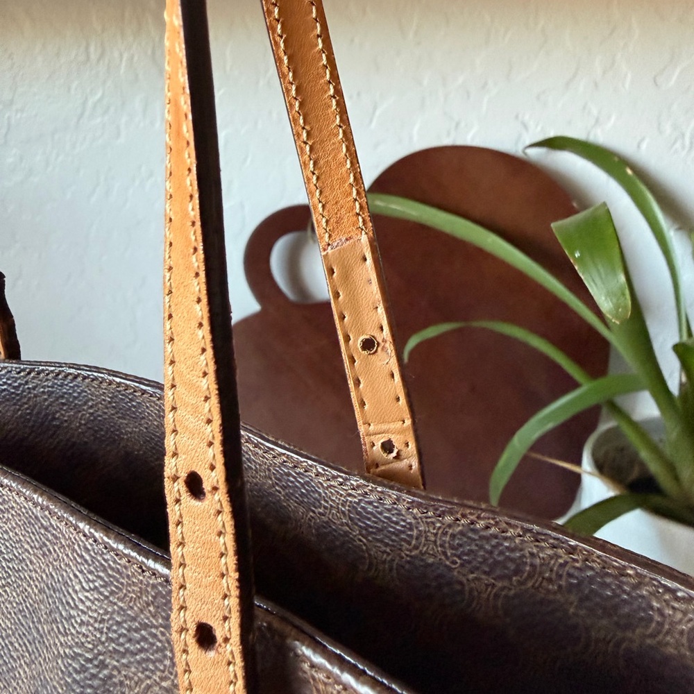 Celine Macadam Blason Leather Tote Bag - Picture 6 of 13